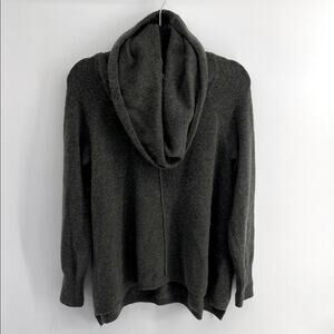 For Thee polyester alpaca blend cowl neck hi low hem knit pullover sweater sz L